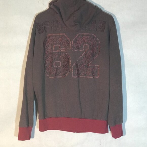 MARVEL Spider Man Gray Red Long Sleeve Sweater Hoodie Mad Engine MadEngine VTG - Picture 7 of 7
